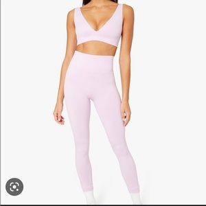 We wore what lilac workout set